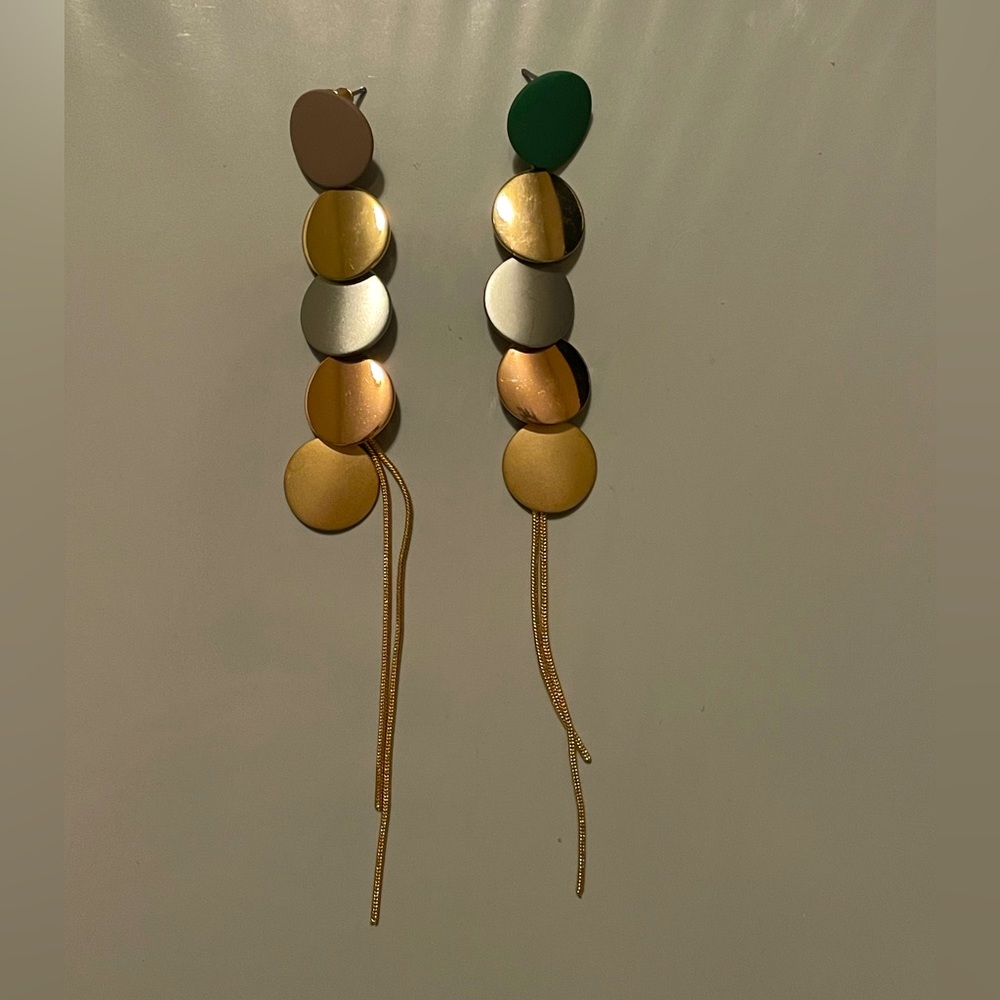 SHEIN two-toned dangle earrings✨